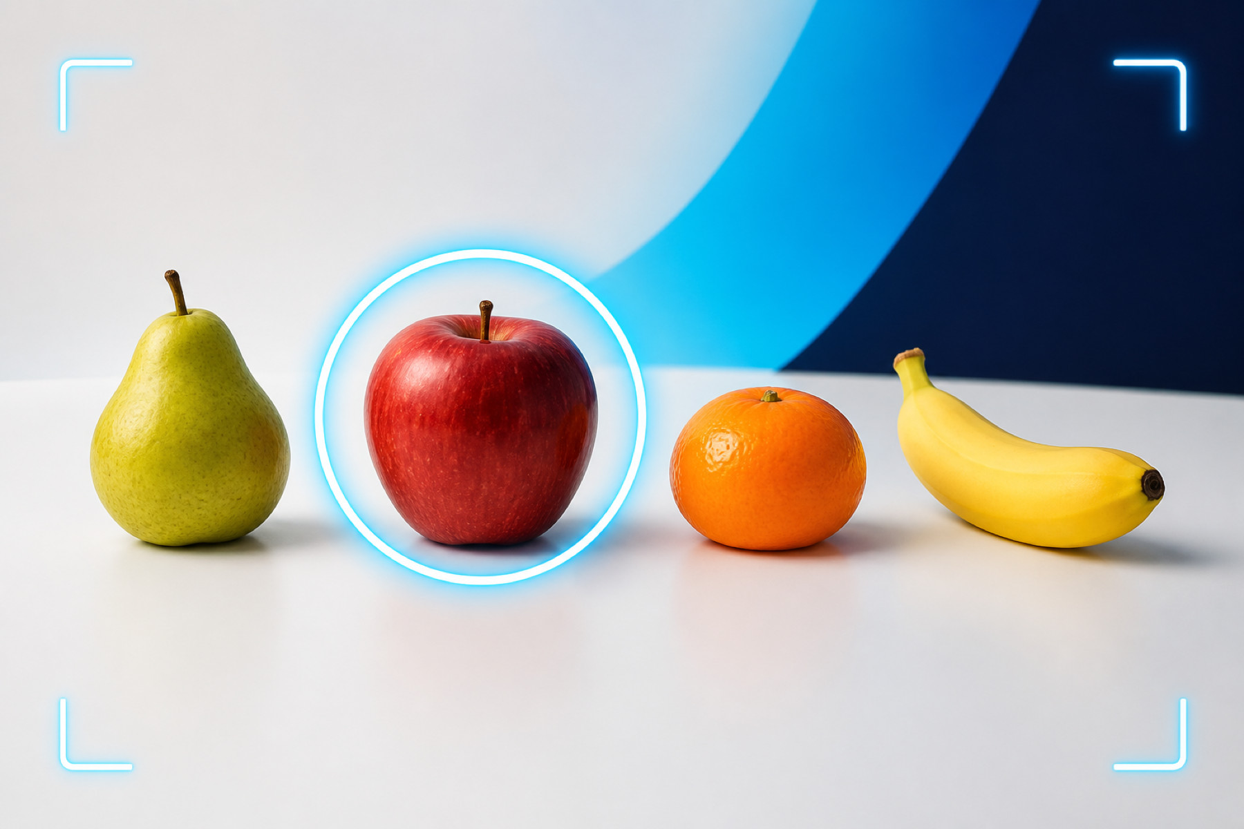 Four fruit options with one selected by SnapPick